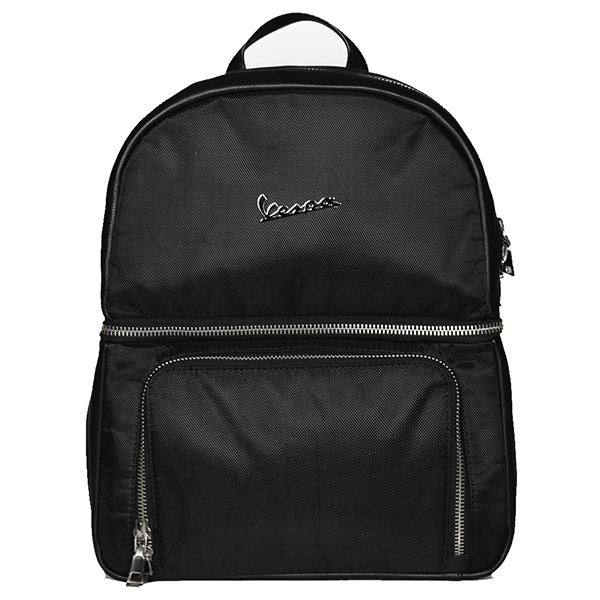 Vespa Official Leather & Nylon Back Pack-SPRINT 2018-