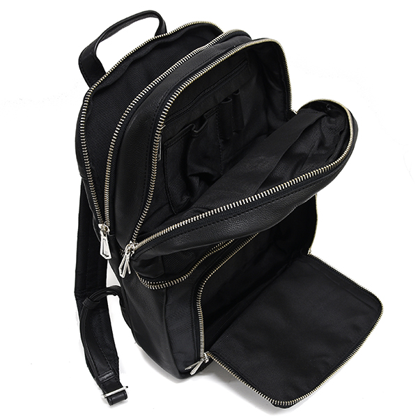 Vespa Official Leather & Nylon Back Pack-SPRINT 2018-