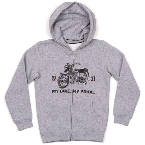 Moto Gucci Official Kids Zip Up Hoodie-MY BIKE MY PRIDE-