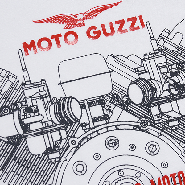 Moto Gucci Official T-Shirts-CLASSIC/White-