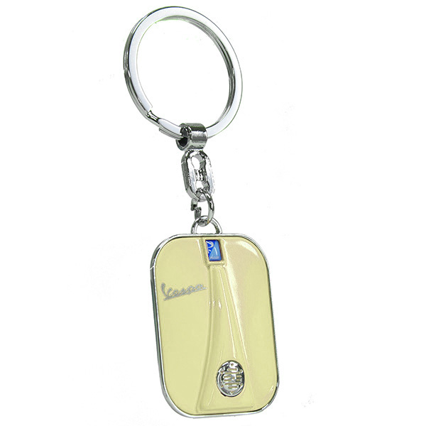 Vespa Official Shield Shaped Keyring(Beige)