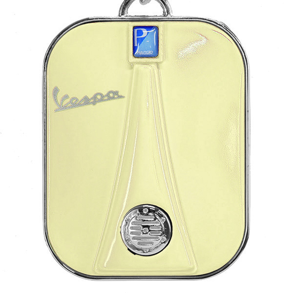 Vespa Official Shield Shaped Keyring(Beige)