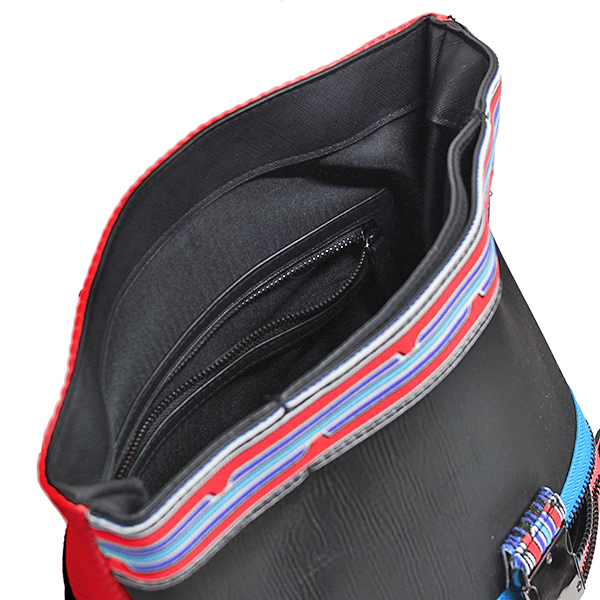 Vespa Official Tote Bag-V STRIPES-(Red)