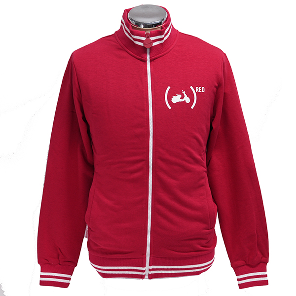 Vespa Official Zip Up Sweat Shirts-946 RED-