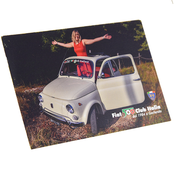 FIAT 500 CLUB ITALIA Post Card(Brown)