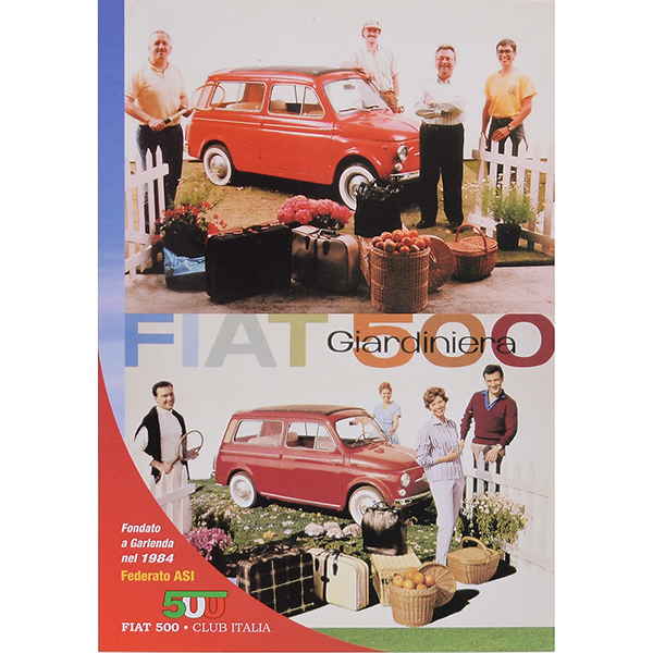 FIAT 500 CLUB ITALIA ポストカード(4 Giardiniera)