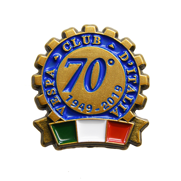 Vespa Club ITALIA 70周年ピンバッジ