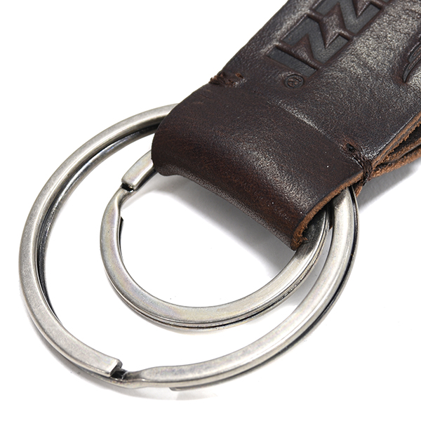 Moto Guzzi Official Leather Strap Keyring