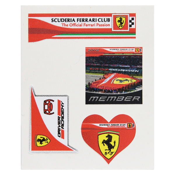 Scuderia Ferrari Club Small Stickers Set