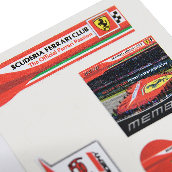 Scuderia Ferrari Club Small Stickers Set