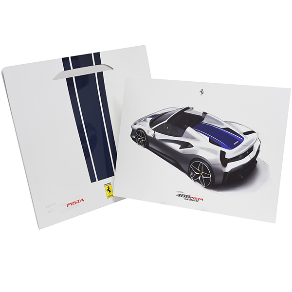 Ferrari 488Pista Spider lithographe for VIP Guest