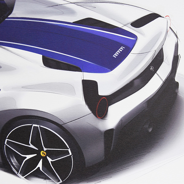 Ferrari 488Pista Spider lithographe for VIP Guest