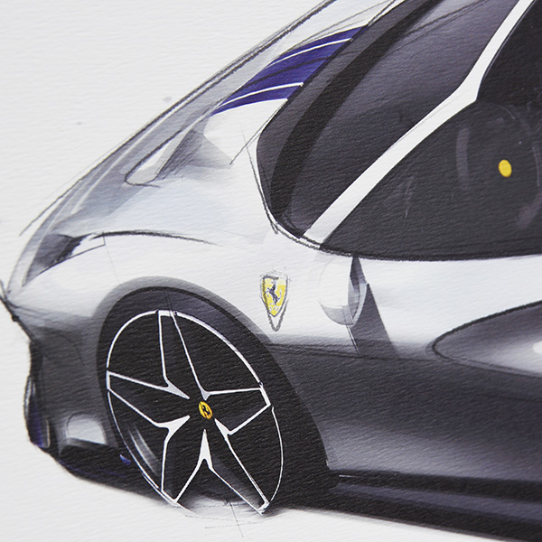 Ferrari 488Pista Spider lithographe for VIP Guest