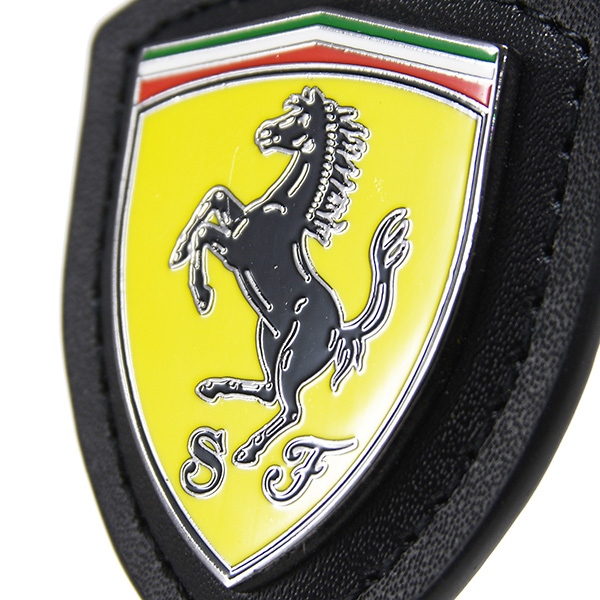 Ferrari SF Emblem Leather Keyring