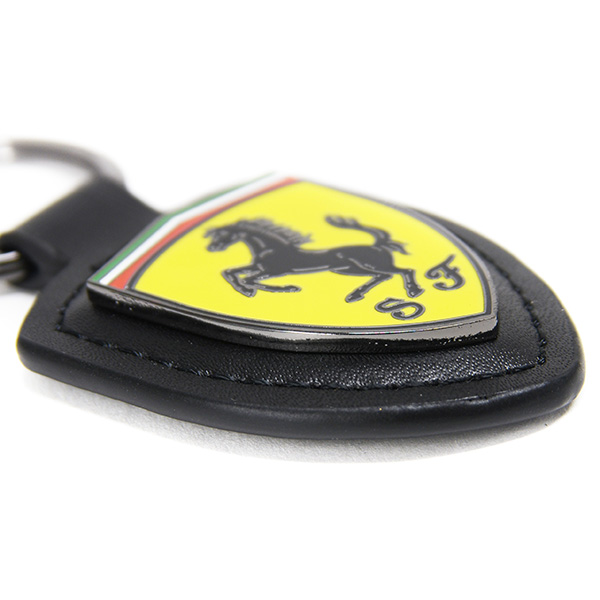 Ferrari SF Emblem Leather Keyring