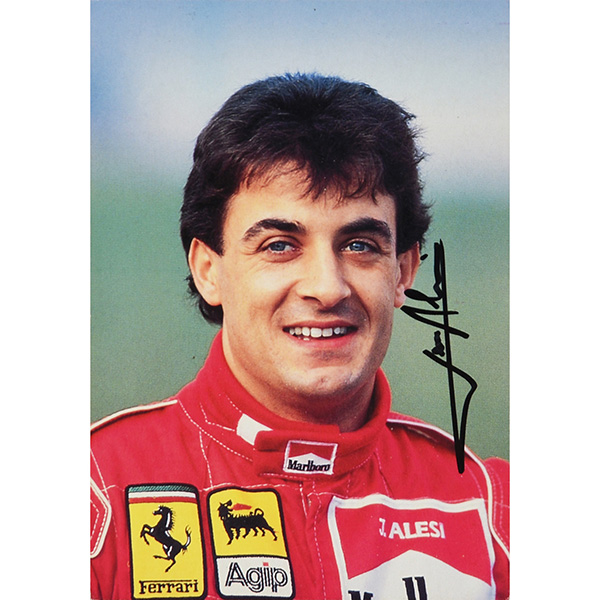 Scuderia Ferrari Promotion Card-J.Alesi Signed-