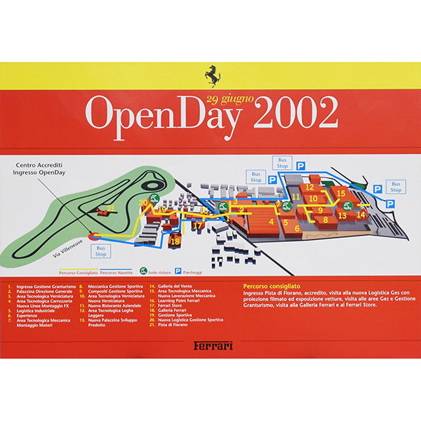 Ferrari Open Day2002 Map&Leaflet Set