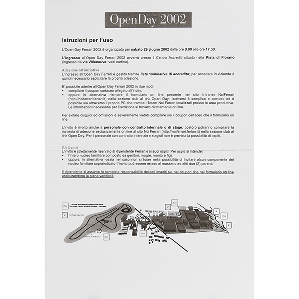 Ferrari Open Day2002ޥå&ѥեåȥå