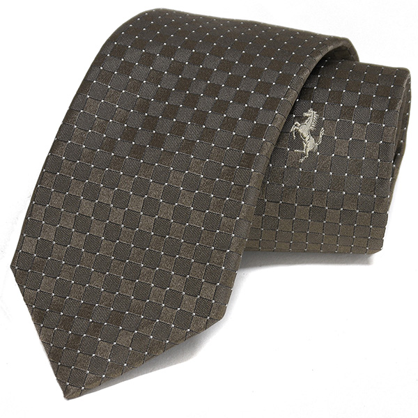 Ferrari Neck Tie(Mini Diamond/Brown)