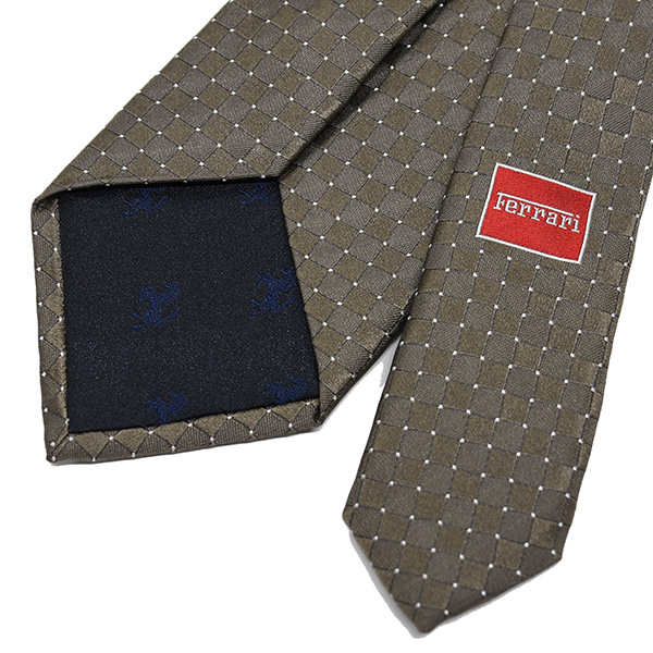 Ferrari Neck Tie(Mini Diamond/Brown)