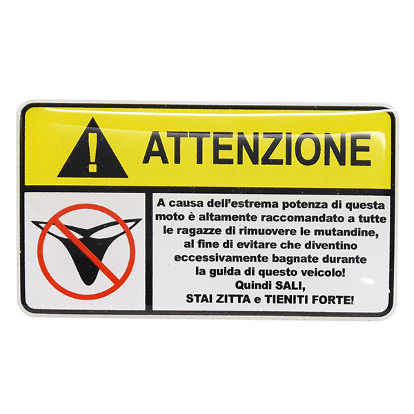 ATTENZIONE 3D Sticker