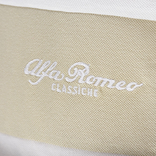 Alfa Romeo Heritage Polo Shirts(Off White)