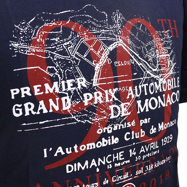 MONACO GRAND PRIX 2019 ACM Official T-Shirts-90th ANNIVERSARY/Navy-