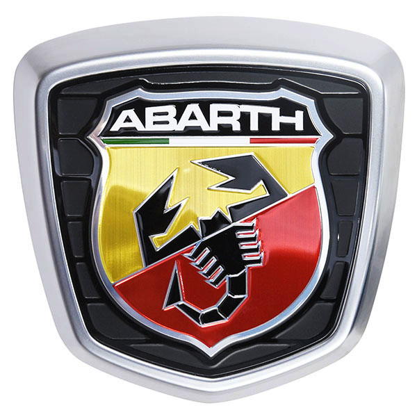 ABARTH Genuine 500/595/695 Tailgate Emblem(Satin Silver)