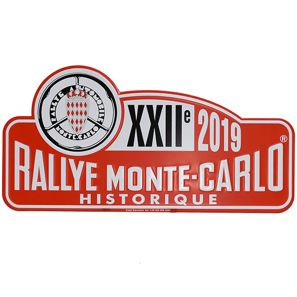 Rally Monte Carlo Historique2019 Official Metal Plate(Large)