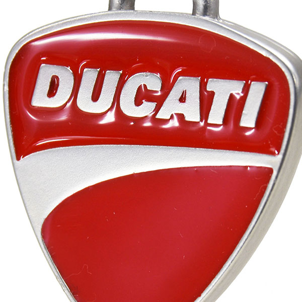 DUCATI純正メタルエンブレムキーリング-DUCATI Delux-