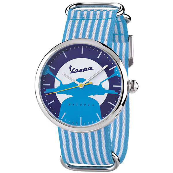 Vespa Official Watch-IRREVERENT-(Stripe/Blue)