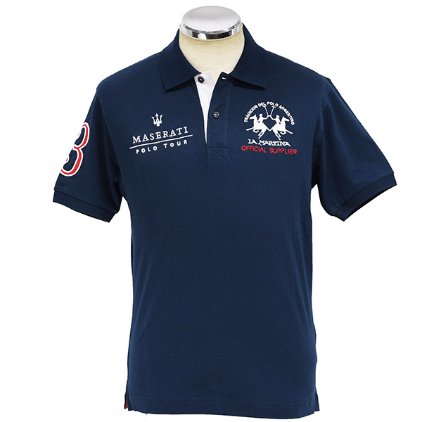 MASERATI La Martina Polo Shirts(Navy)