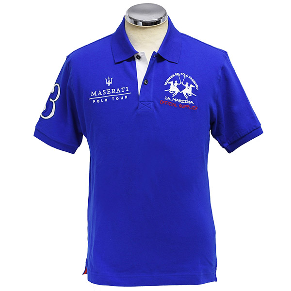 MASERATI La Martina Polo Shirts(Blue)