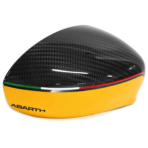 ABARTH 500 Real Carbon Mirror Cover(Yellow)