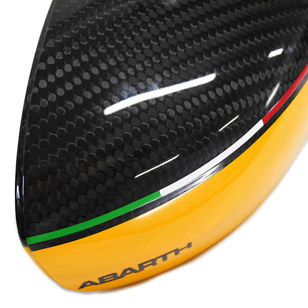 ABARTH 500 Real Carbon Mirror Cover(Yellow)