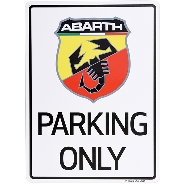 ABARTH Parking Onlyボード