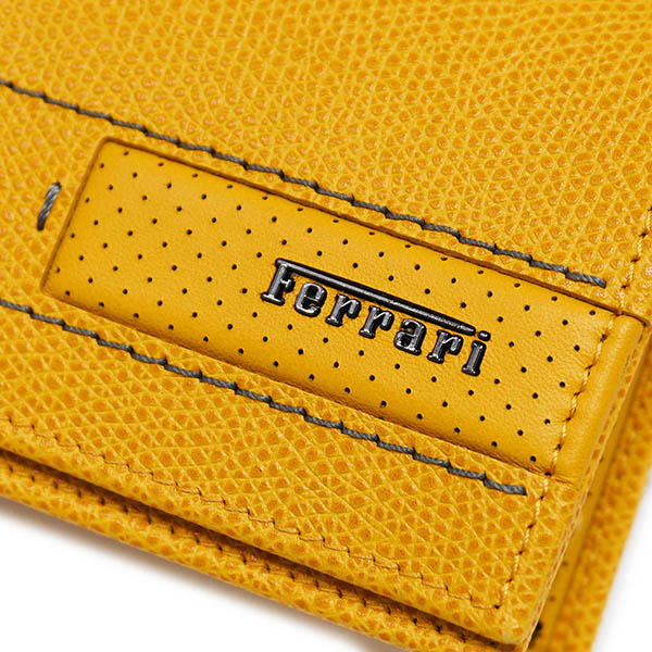 Ferrari Leather Glasses Case(Yellow)