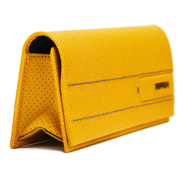 Ferrari Leather Glasses Case(Yellow)