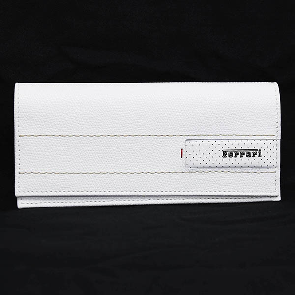 Ferrari Leather Glasses Case(White)