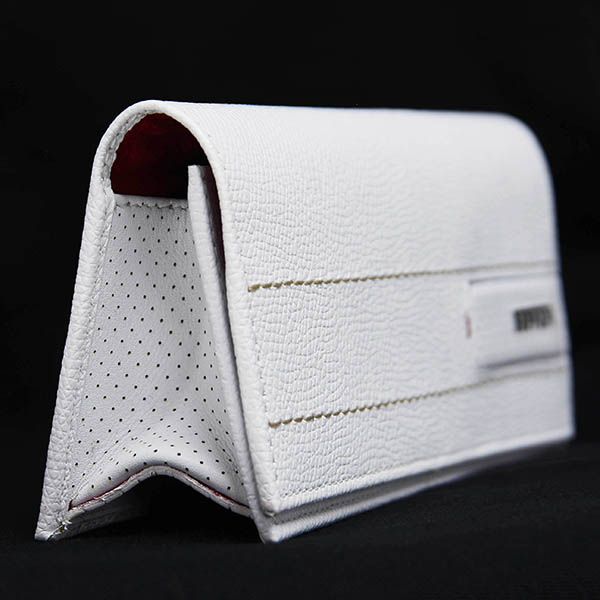 Ferrari Leather Glasses Case(White)