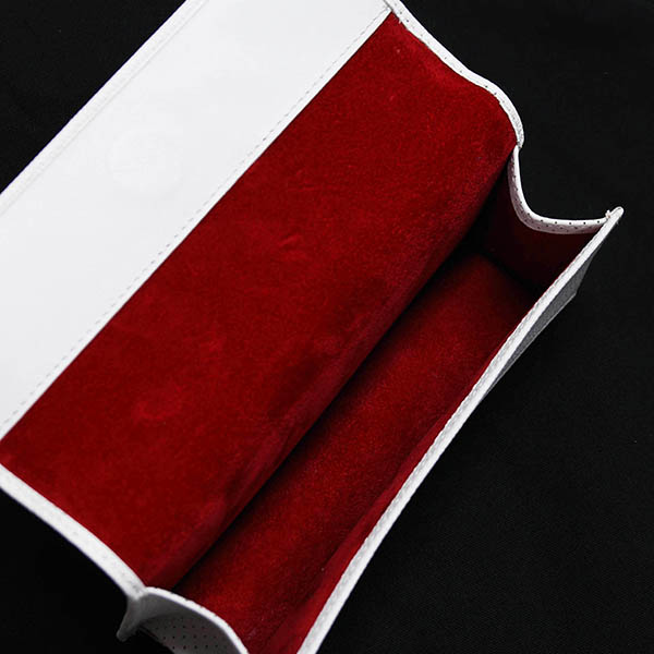 Ferrari Leather Glasses Case(White)