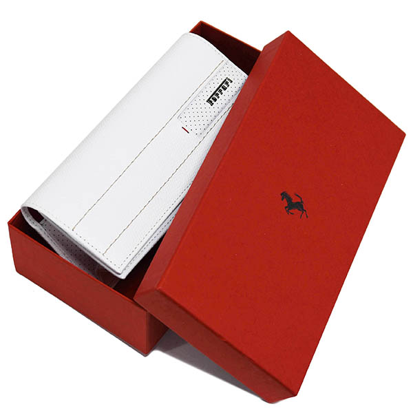 Ferrari Leather Glasses Case(White)