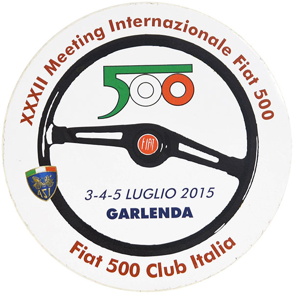 FIAT 500 CLUB ITALIA 2015インターナショナルミーティングステッカー