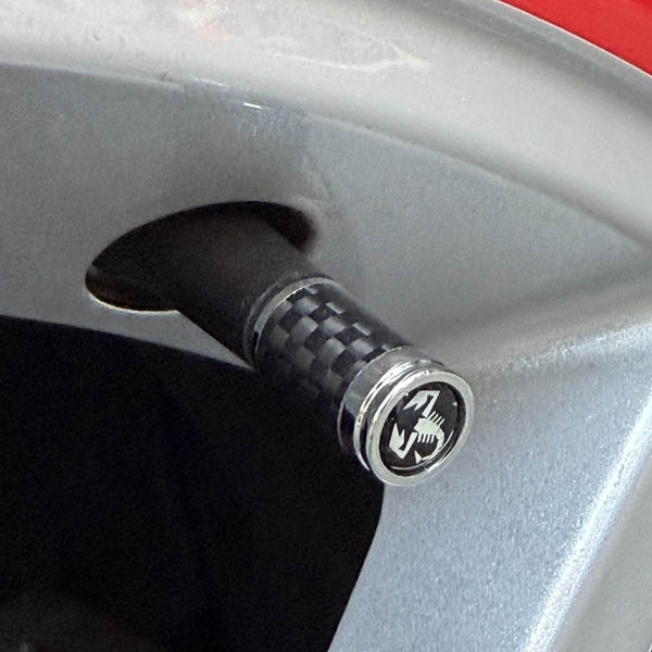 ABARTH Air Valve Caps(Scorpion/Carbon)