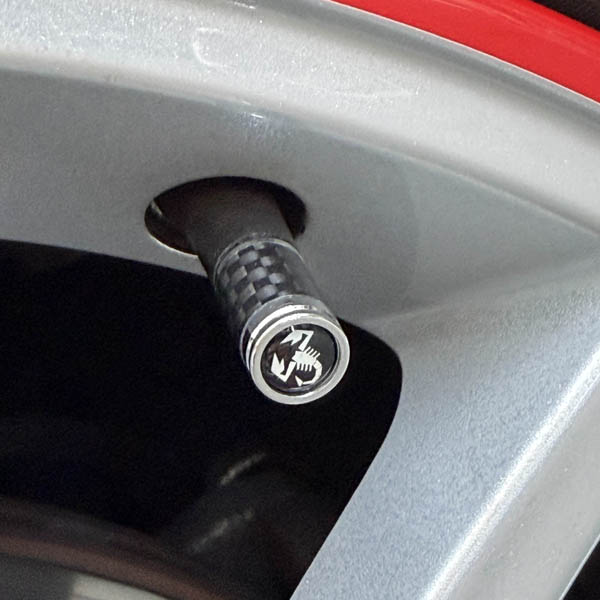 ABARTH Air Valve Caps(Scorpion/Carbon)