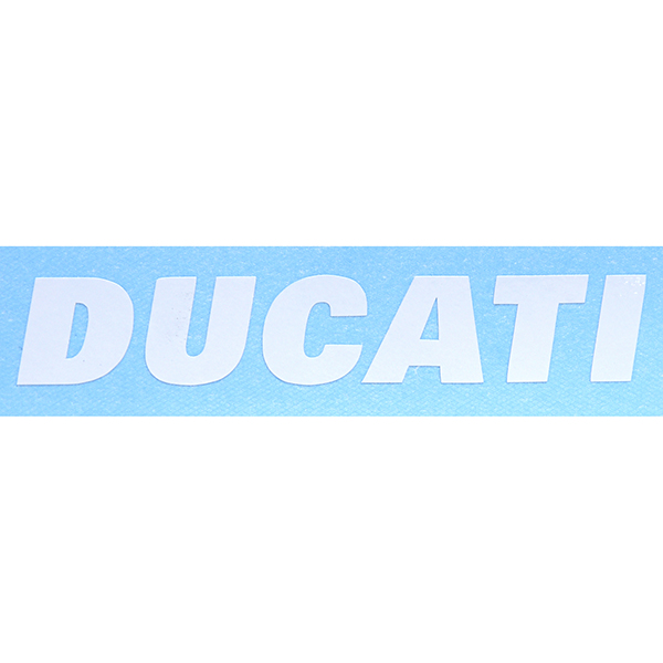 DUCATI Logo Sticker(Die Cut/White/160mm)