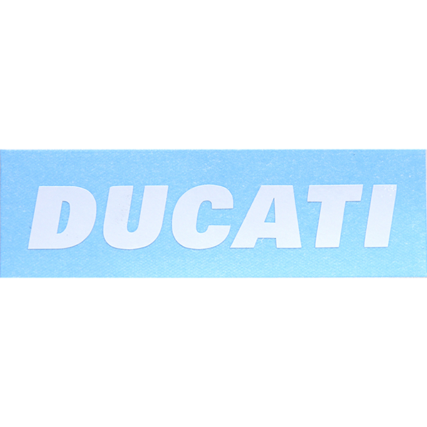 DUCATI Logo Sticker(Die Cut/White/70mm)