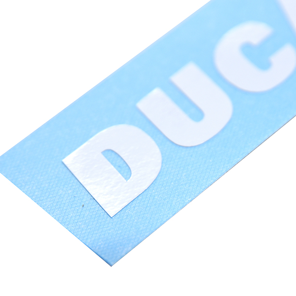 DUCATI Logo Sticker(Die Cut/White/70mm)
