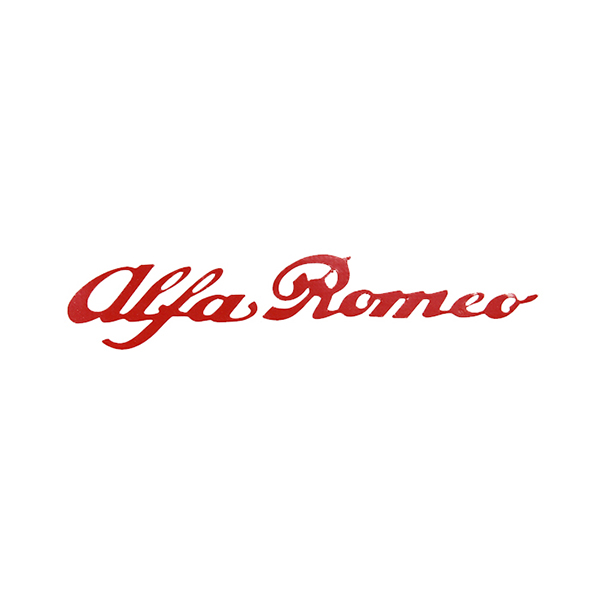 Alfa Romeoロゴステッカー(切り文字タイプ/レッド/50mm) 