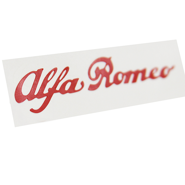 Alfa Romeo Logo Sticker(Die Cut/Red/50mm)